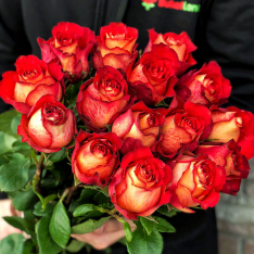 15 эквадорских роз Игуаза 80-90 см фото