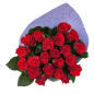 21 красная роза 50 см фото