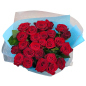 25 красных роз 60 см фото