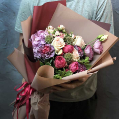 Букет цветов «Бохо-Стиль»   фото