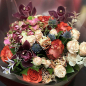 Букет цветов «Бордо» фото