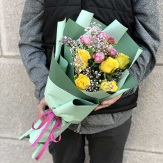 Букет цветов «Минуты романтики» фото