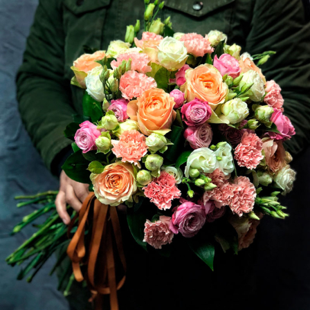 Букет цветов «Дюймовочка»  фото