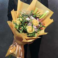 Букет цветов «Мамуле» фото
