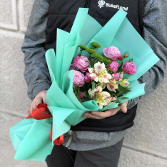 Букет цветов «Многоточие» 