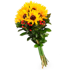  Букет цветов «Солнечный лучик» фото