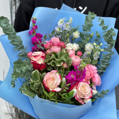 Букет цветов «Бархатный сезон» фото