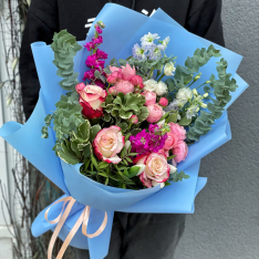Букет цветов «Бархатный сезон» фото
