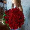 101 красная роза 70 см фото