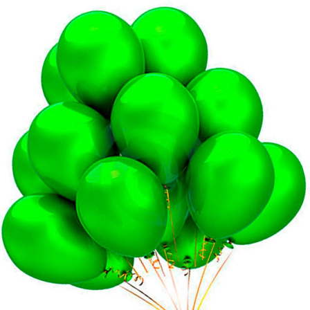 21 гелиевый шарик «зеленый» фото