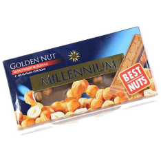 Шоколад молочный Millennium Golden 90г фото